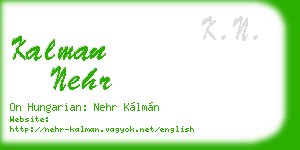 kalman nehr business card